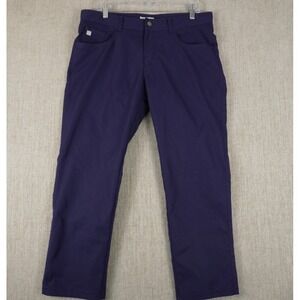 Peter Millar Pants Mens 34x32 (34x25)Performance Trouser Crown Crafted Golf Blue